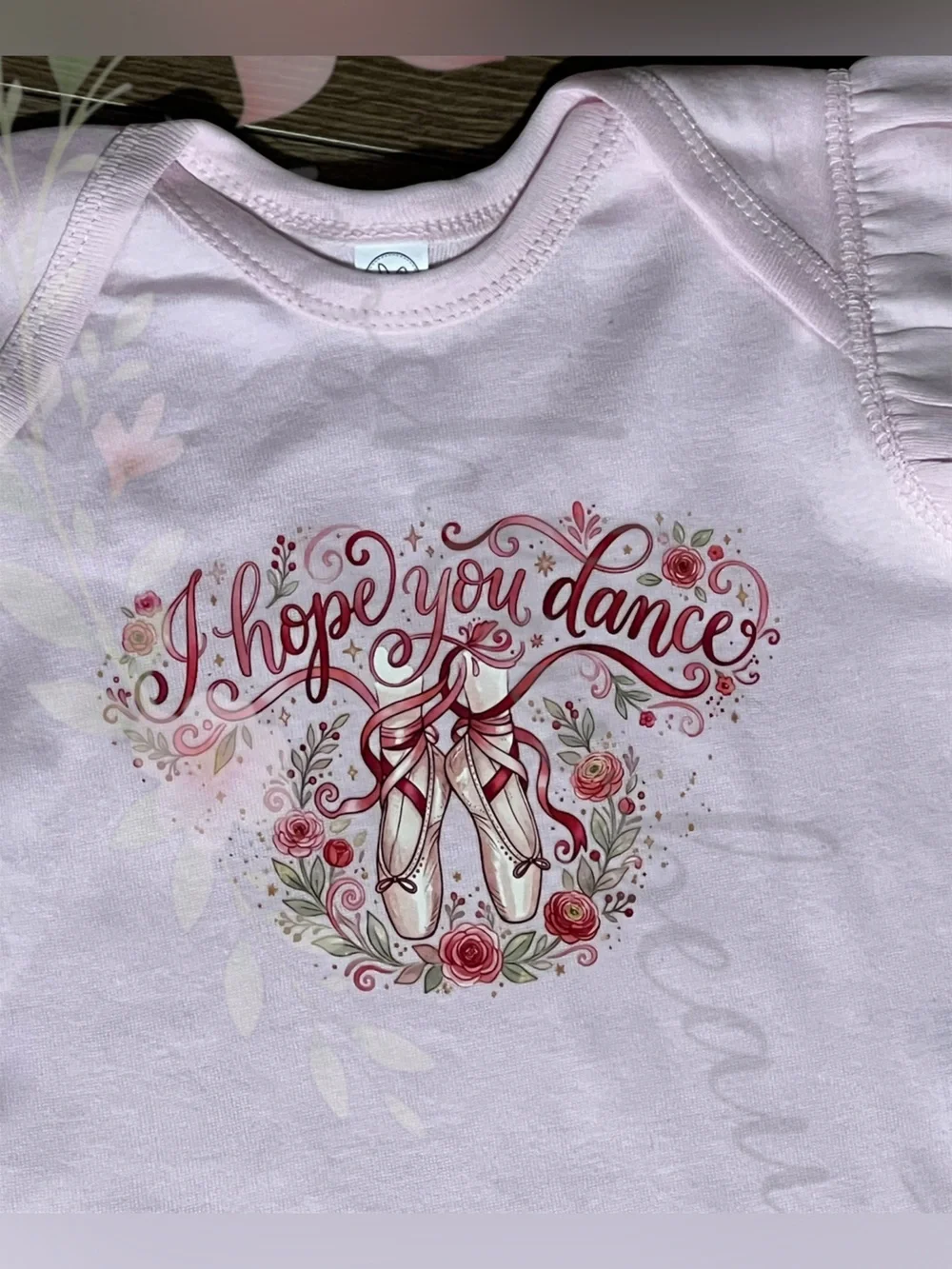 NWT Infant Girl Bodysuit & Pink Tutu Skirt Set - I Hope You Dance⁠ 18 months